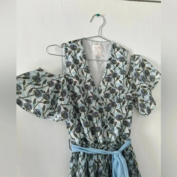 foxiedox Lexi Cold Shoulder Blue Mini Dress - Picture 4 of 8